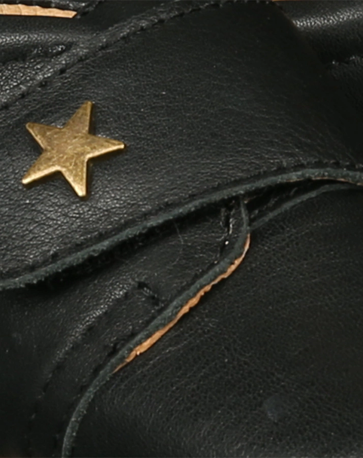 Hausschuhe VELCRO STAR in schwarz