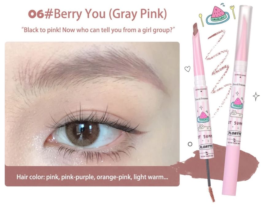 FLORTTE - Special Edition 2 in 1 Wenkbrauwen Mascara (4-6)