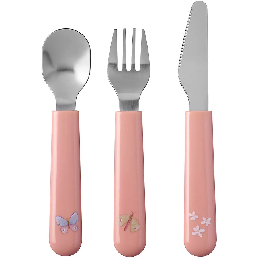 Mepal Kinderbesteck Mio 3er Set rosa