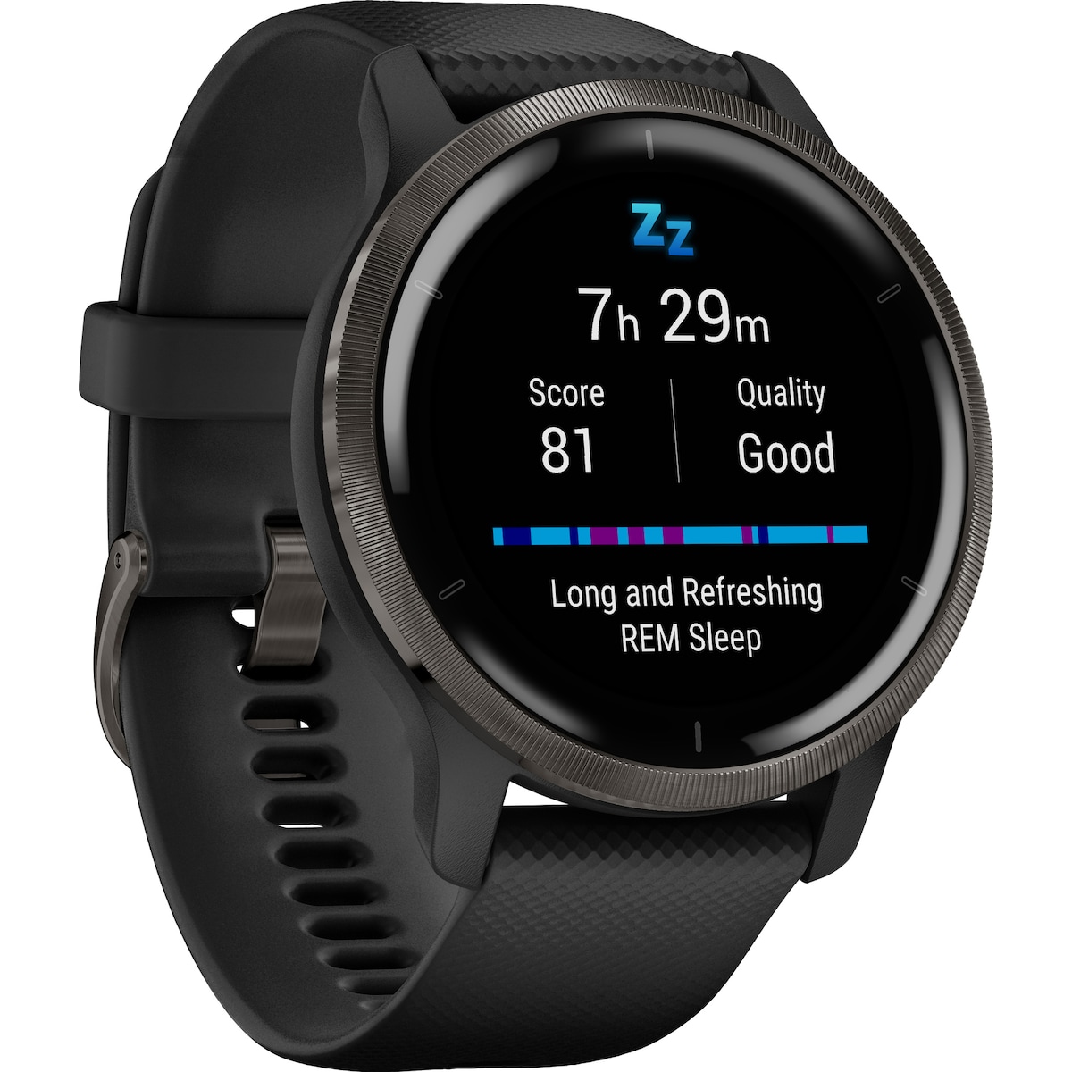 Garmin Venu 2 GPS smartklokke (skifersort)