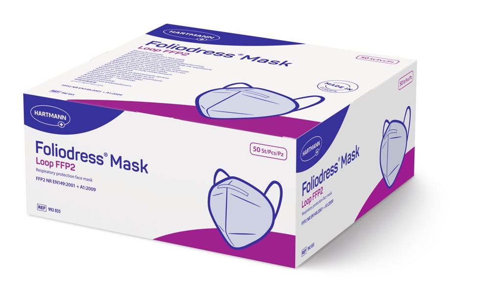 FOLIODRESS Mask FFP2 Loop<br>50 Stück, weiss