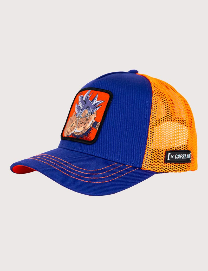 CAPSLAB CASQUETTE ADULTE TRUCKER GOKU ULTRA BLEU/ORANGE