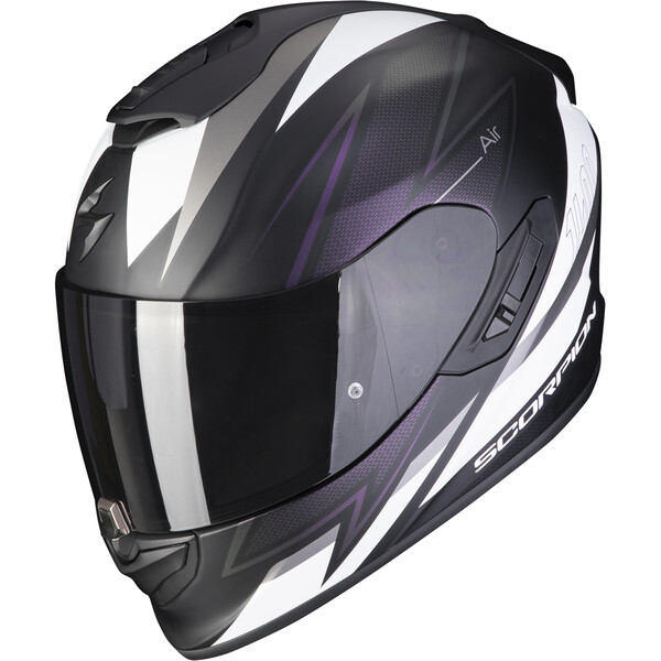 Scorpion - Casque Exo-1400 Evo Air Thelios Noir Mat / Blanc / Gris