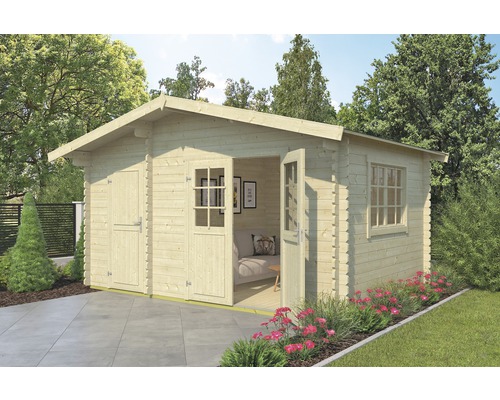 Tuinhuis Keila 34 inclusief vloer, 475,9 x 350 cm, naturel