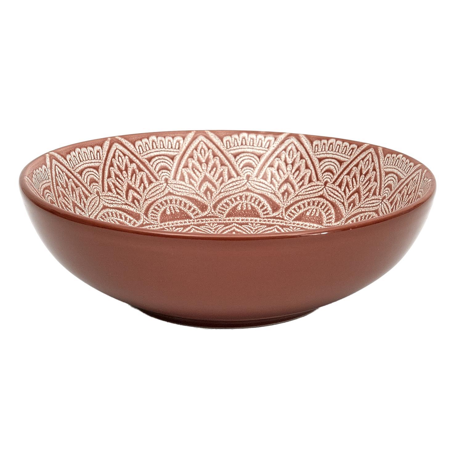 ASSIETTE CREUSE SAHARA TERRACOTTA 18.5CM