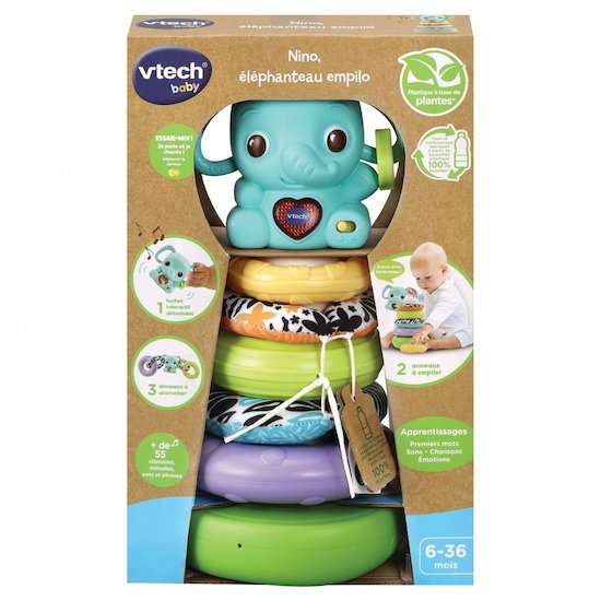 Nino, éléphanteau empilo 3 en 1   de               Vtech