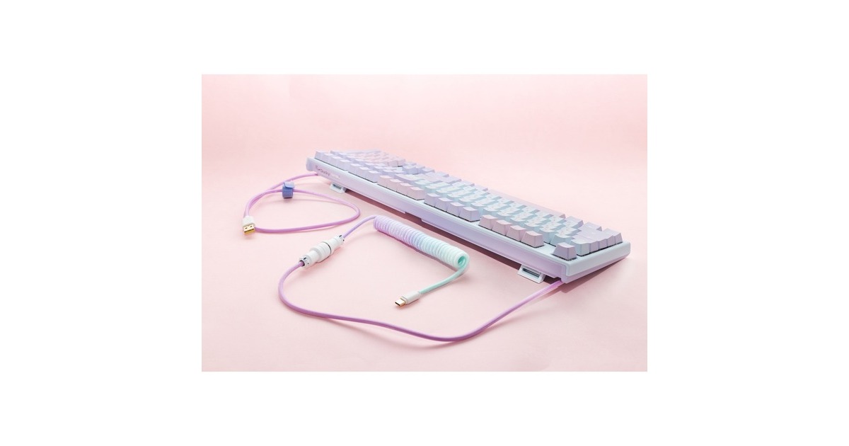 DuckyCoiled Cable V2 - Azure kabel