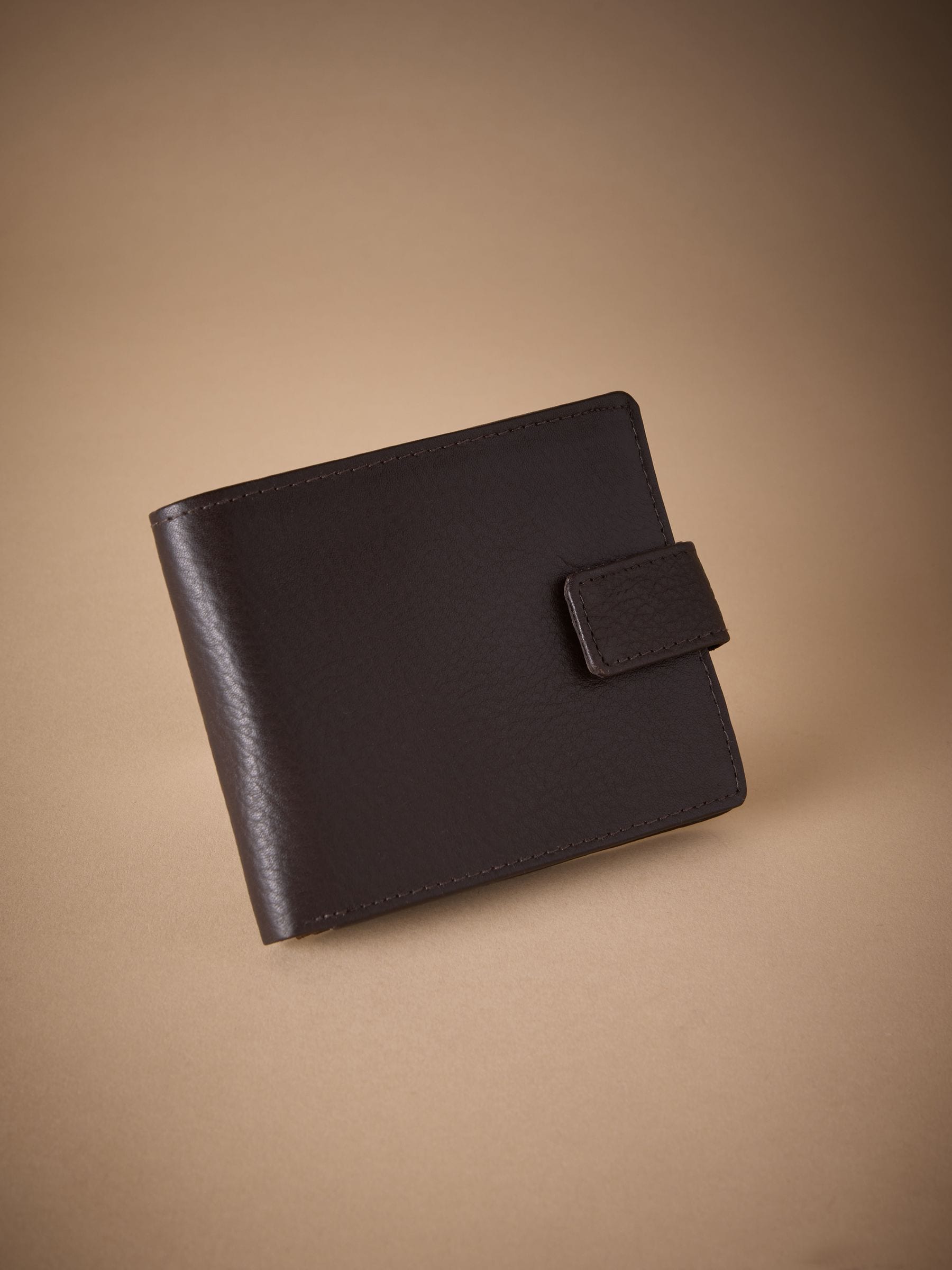 Bruin - Signature - Extra ruime leren portemonnee