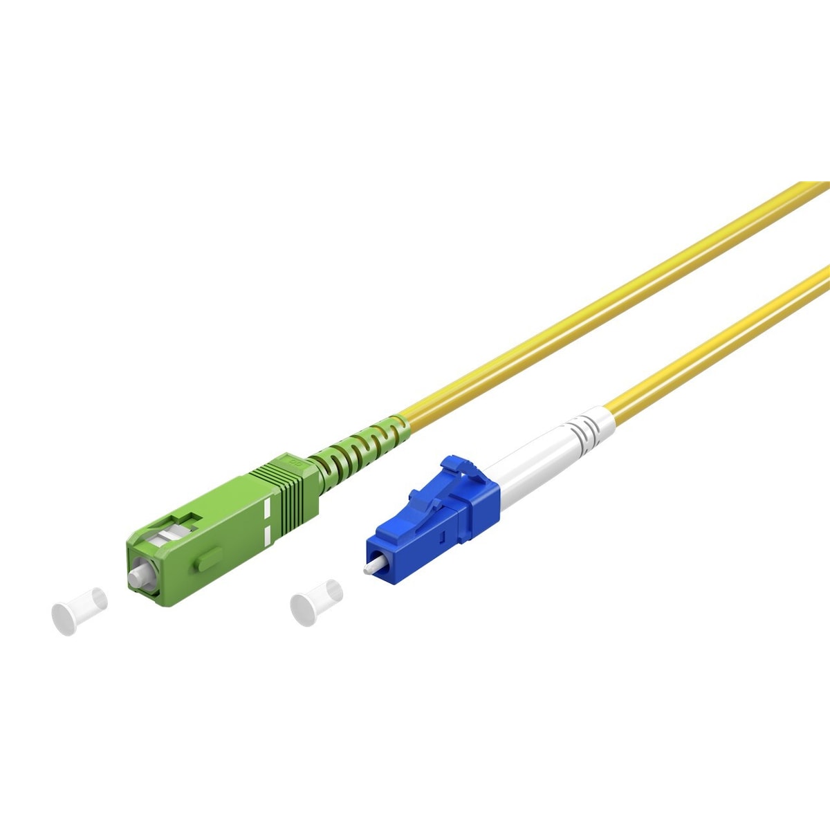 Goobay Fiberoptisk kabel (FTTH), Singlemode (OS2) Gul, Gul (Simplex), 20 m