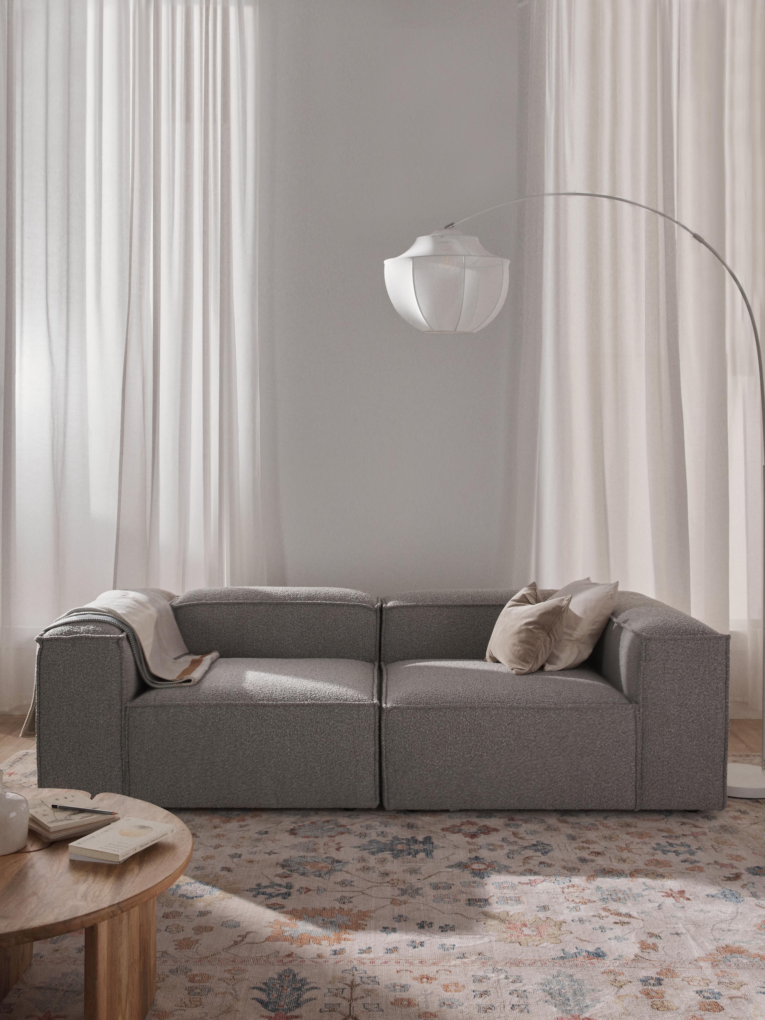 Modulaire bank Lennon (3-zits) uit bouclé