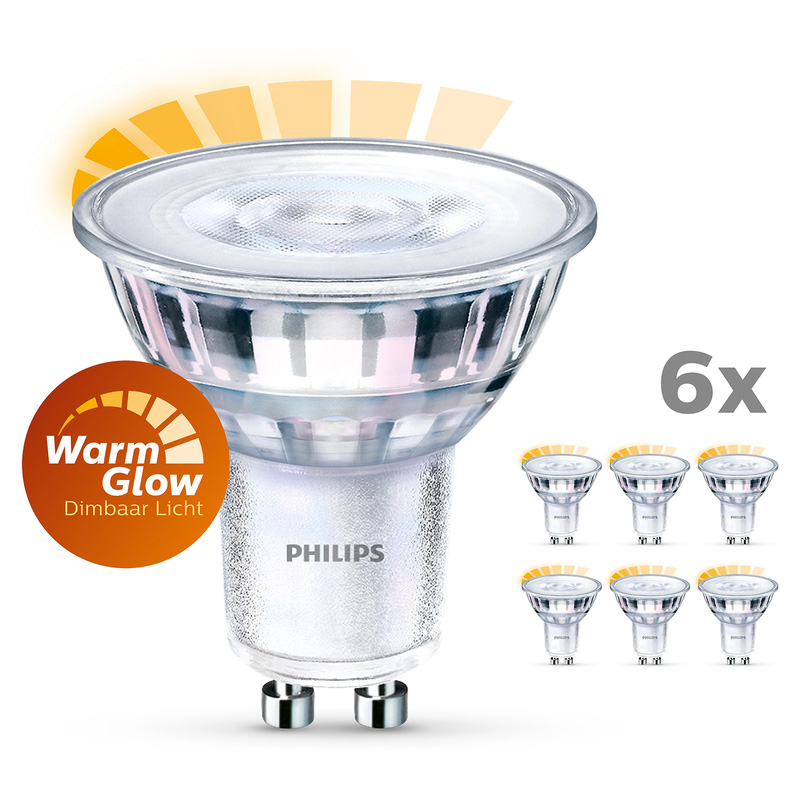 Philips LED spot GU10 3.8W 2200K-2700K Dimbaar warmwit