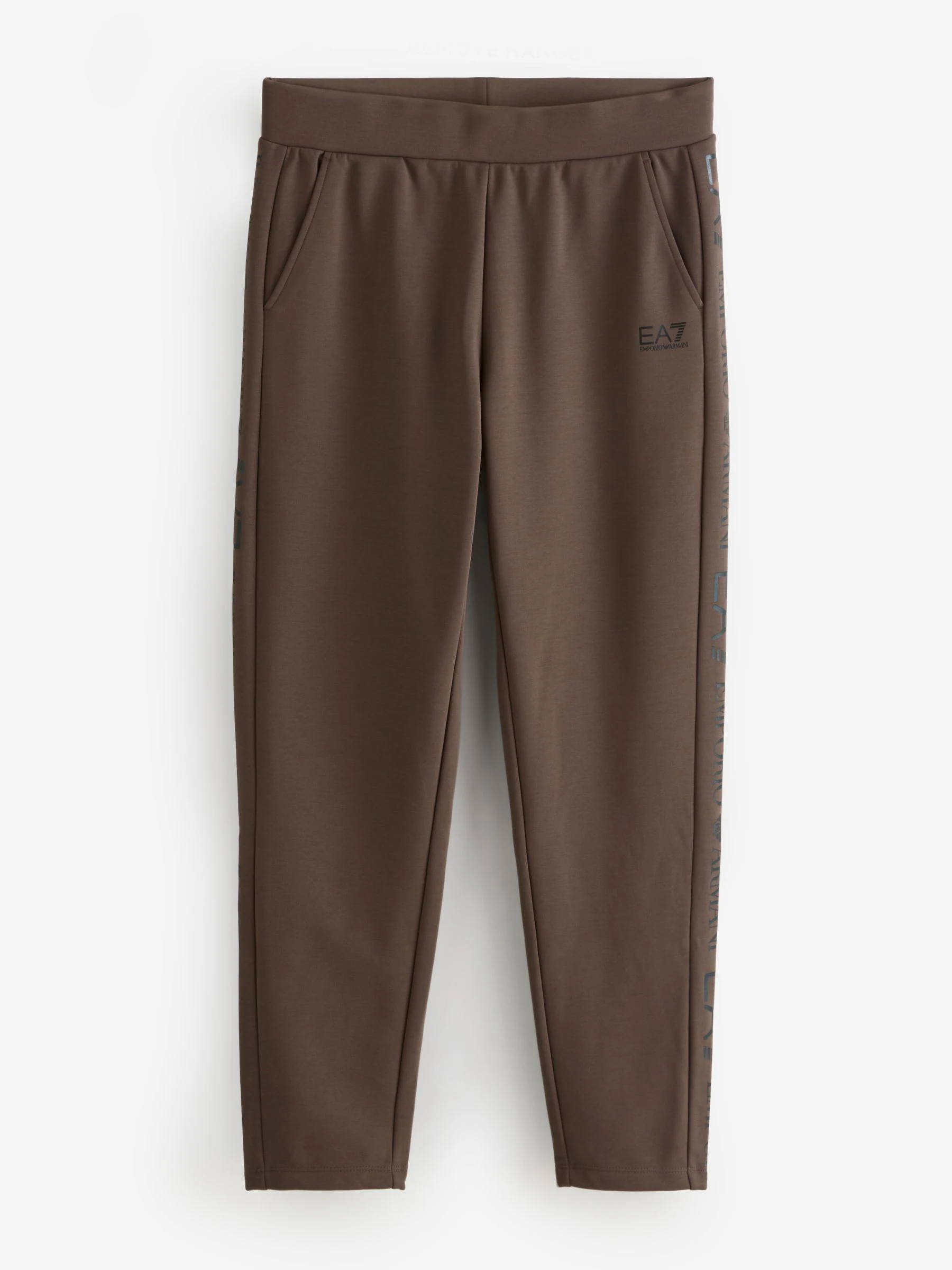 EA7 Logo Regular-Fit Brown Sweatshirt & Joggers