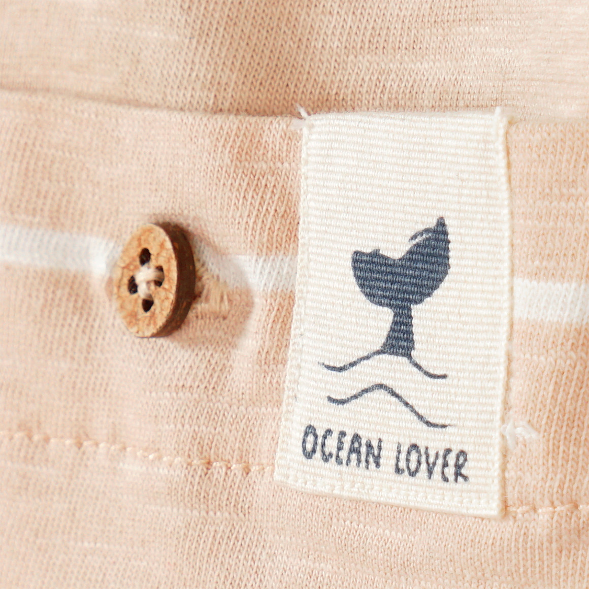 Topomini Pure Collection Baby T-Shirt mit Streifen beige
