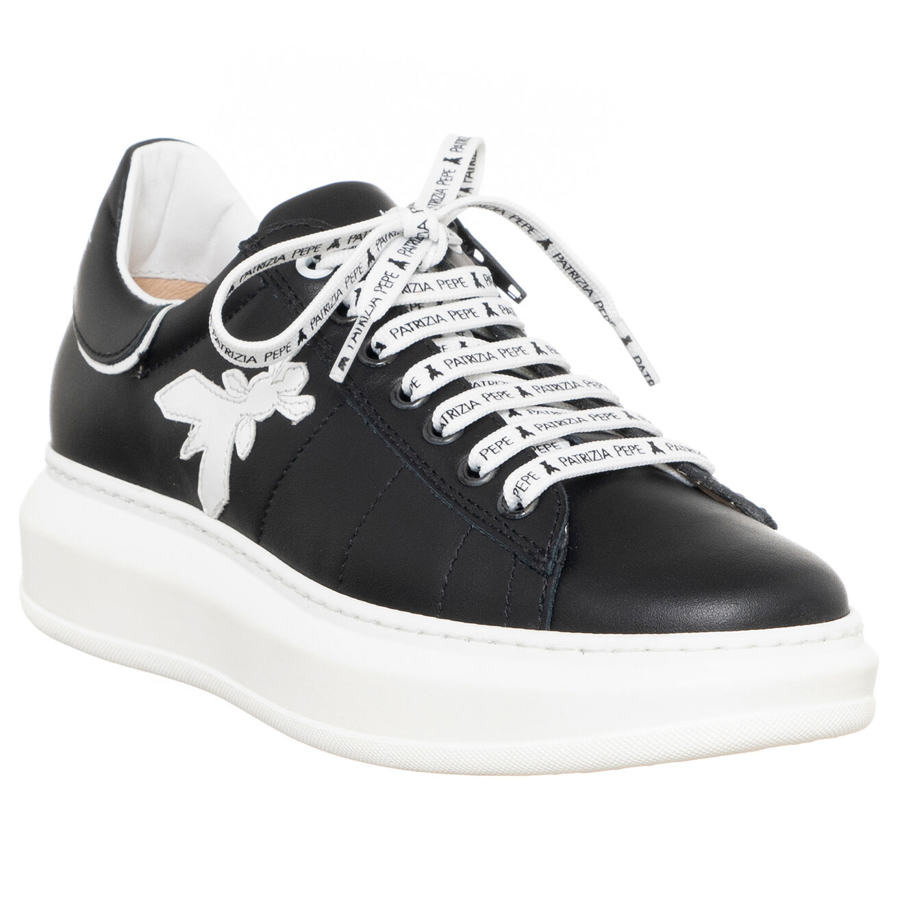 Patrizia Pepe Sneakers en Cuir Bee noires