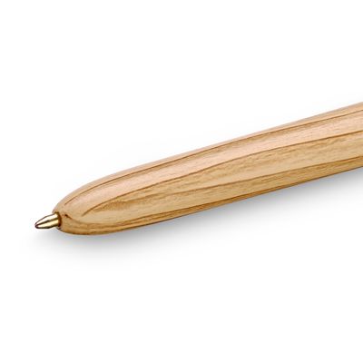 BIC 4 Couleurs Bois - Stylo à bille 4 couleurs effet bois - disponible dans différentes couleurs