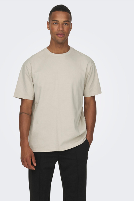 Only & Sons beige heren t-shirt