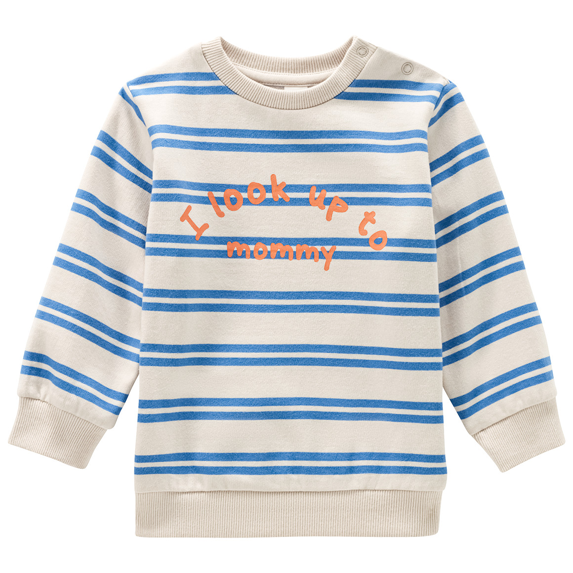 Topomini Baby Sweatshirt mit Spruch beige