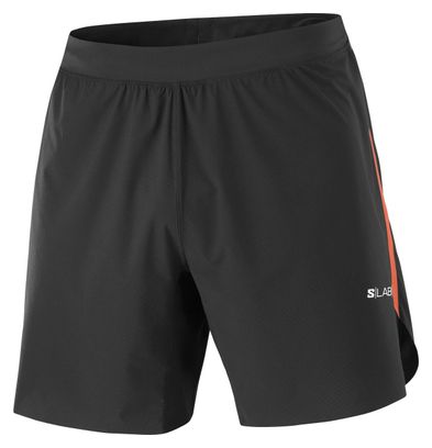 Short Salomon S/Lab Speed 7in Noir/Rouge Homme