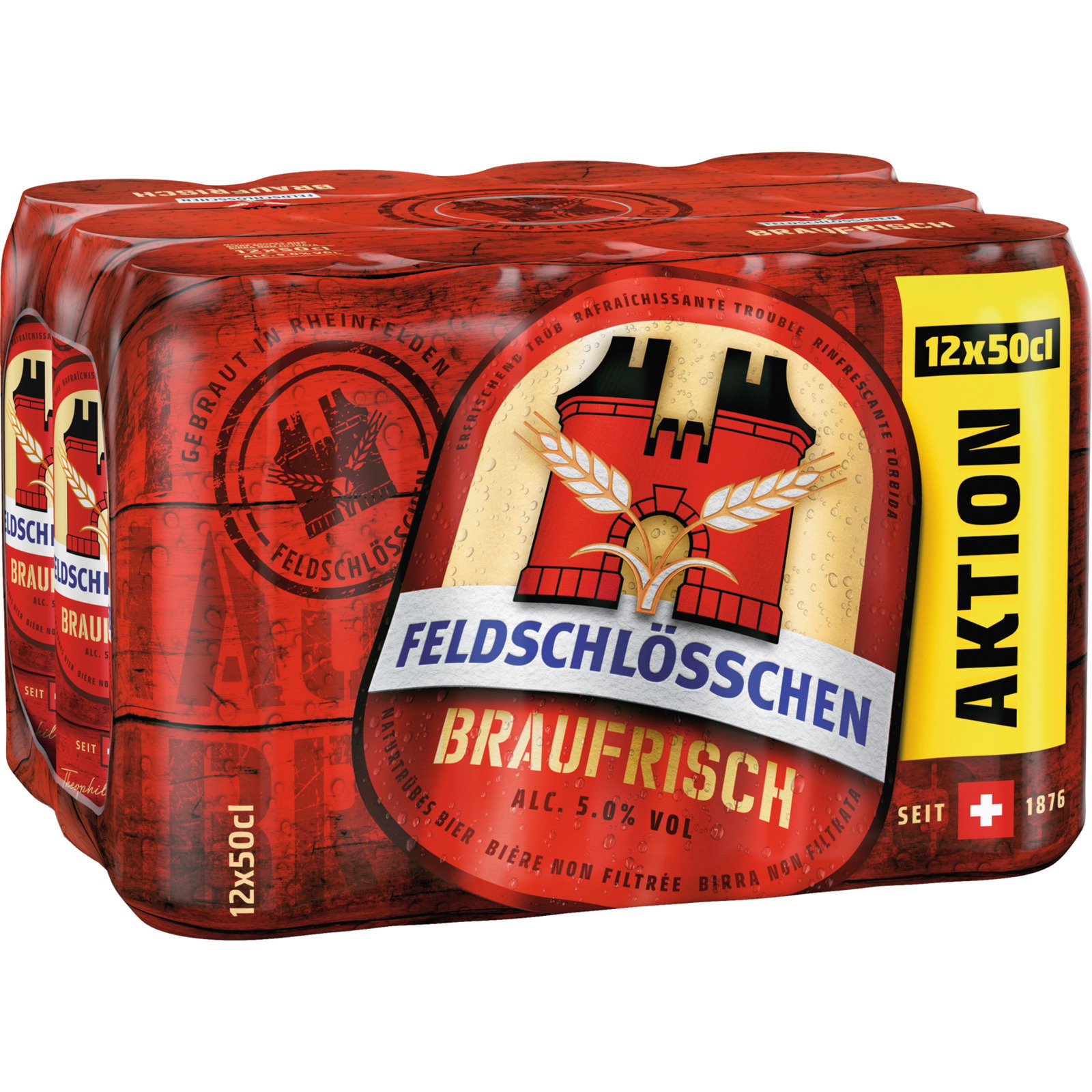 Feldschlösschen Braufrisch 12 x 50 cl Dosen