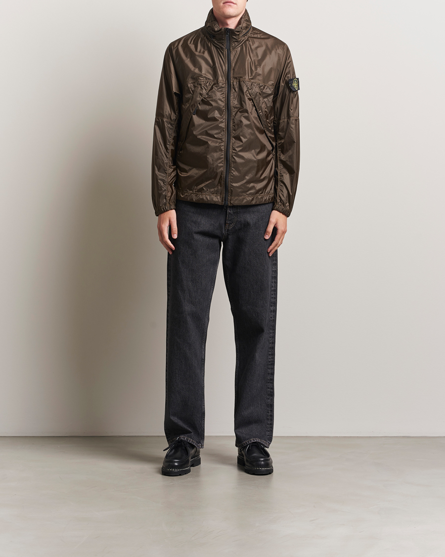 Stone Island Ripstop Light Nylon Jacket Military Green