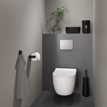 Tiger Toiletrolhouder TESS zwart