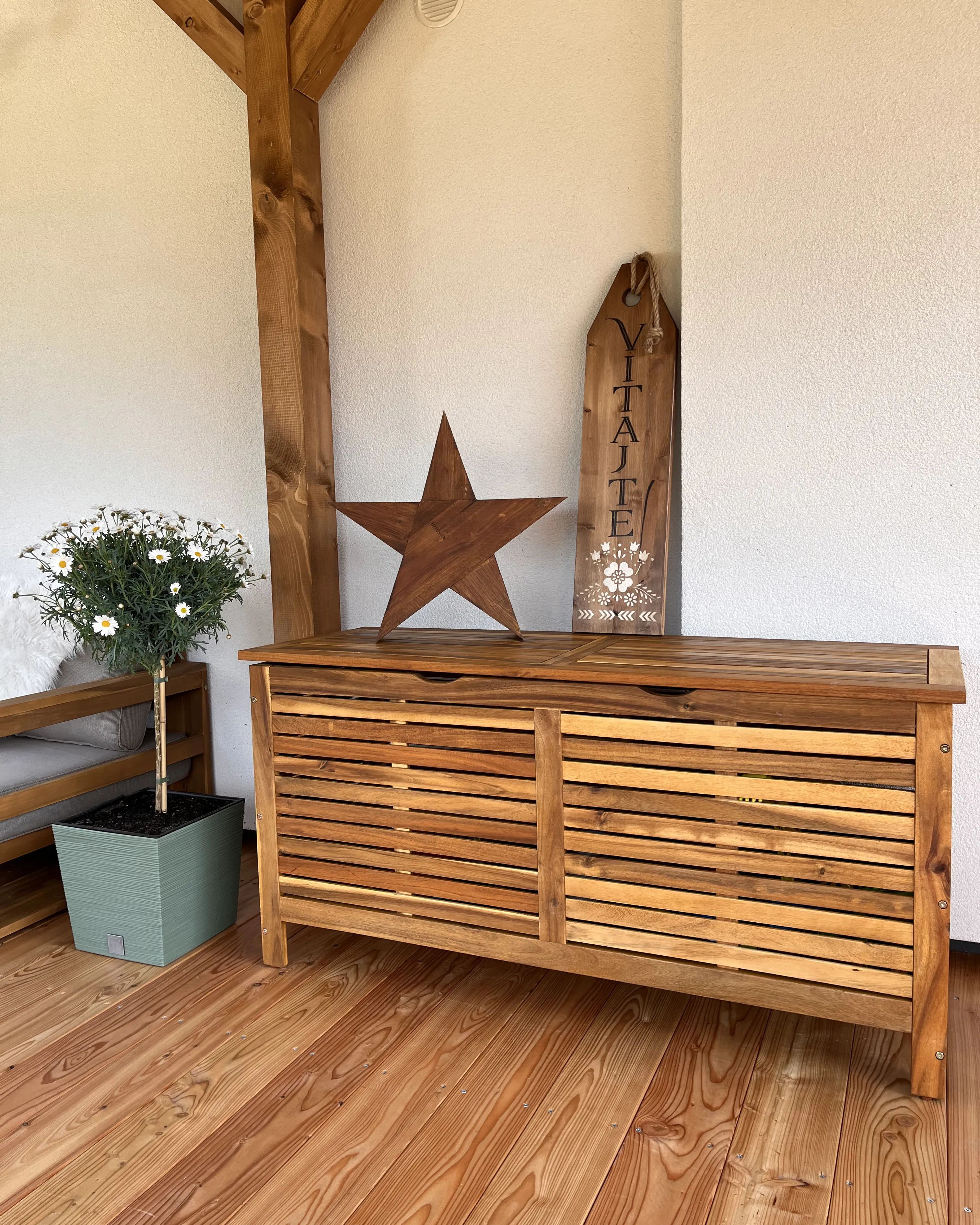Kussenbox RIVIERA 130 cm 48 cm Lichtbruin