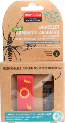 Manouka Bracelet Anti-Moustiques Enfant Éclair 1 Pièce