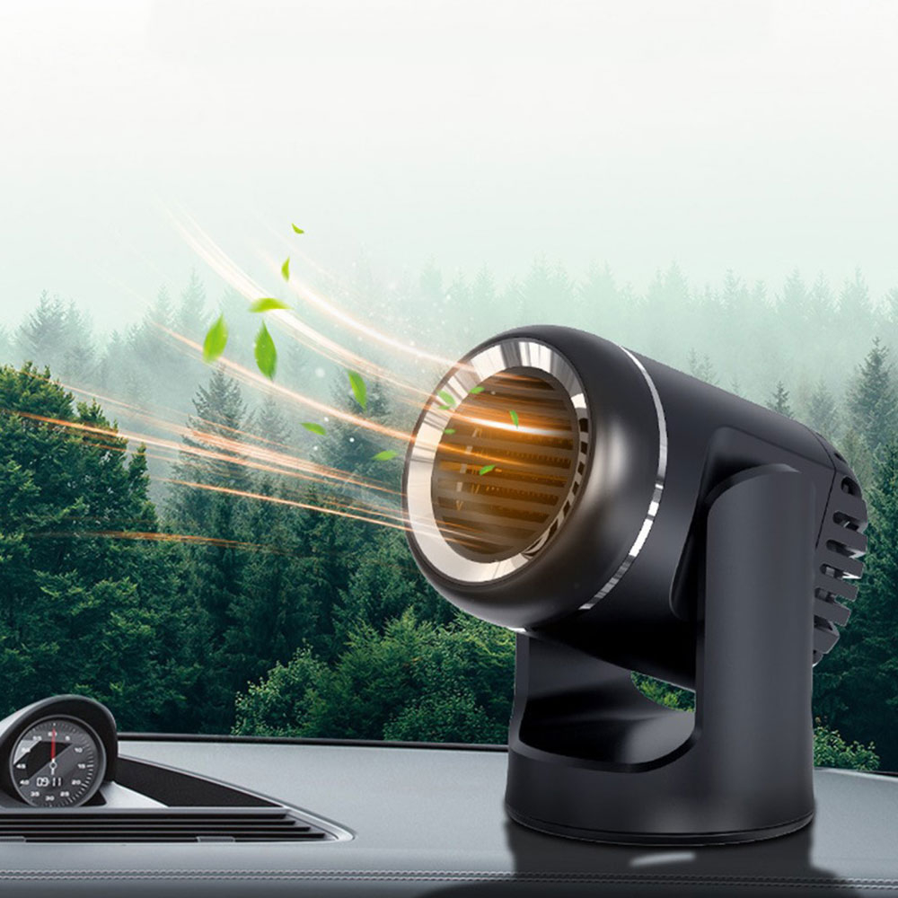 (130W) 2in1 Auto Zusatz Heizung / Kühler Heizlüfter Elektrischer KFZ Entfroster für Zigarettenanzünder - Weiss