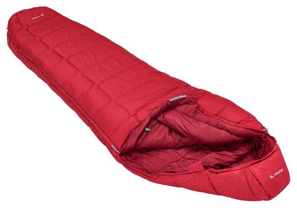Sac de Couchage Femme Vaude Sioux 800 SYN Zip Gauche Rouge