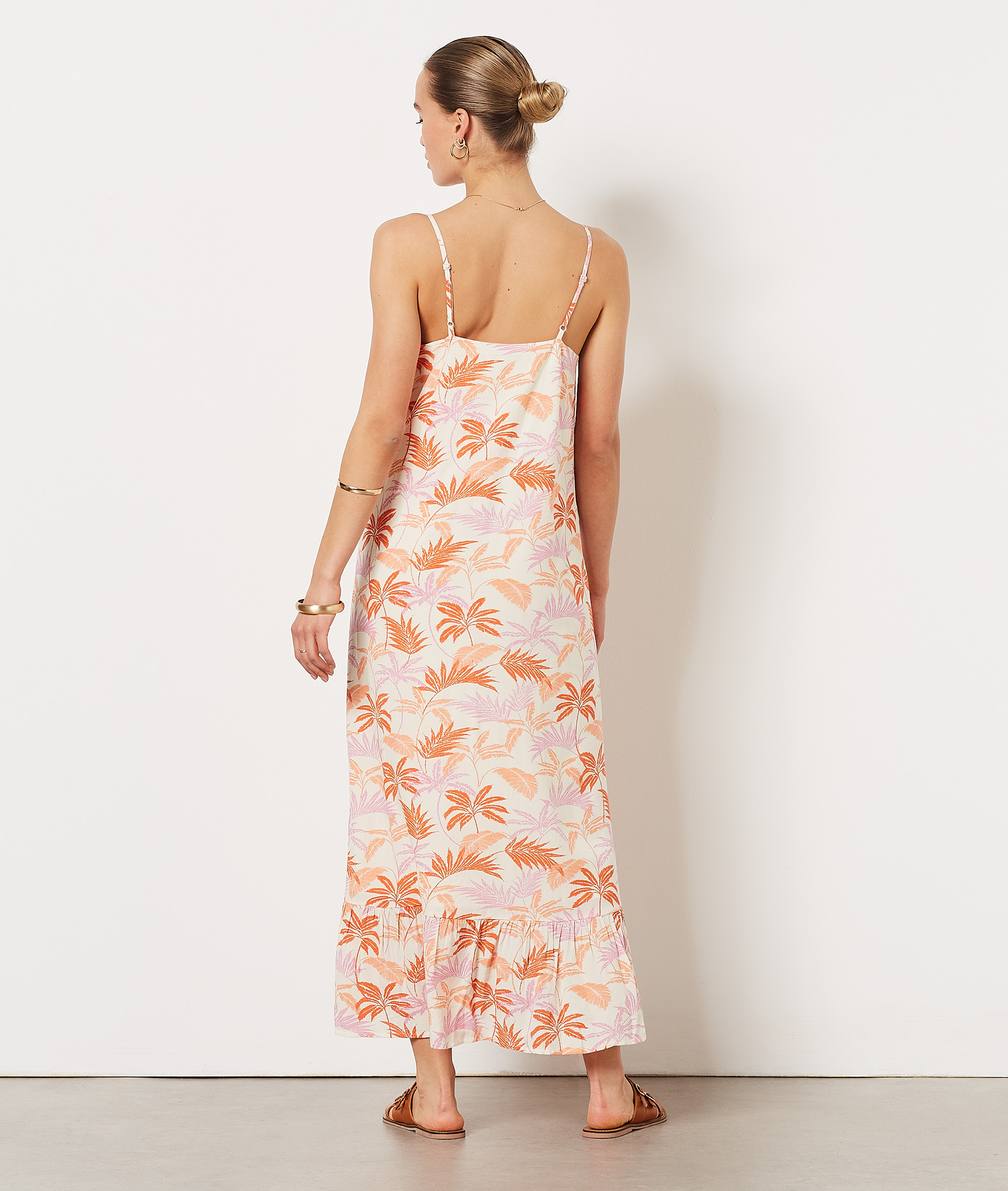 Robe longue imprimée