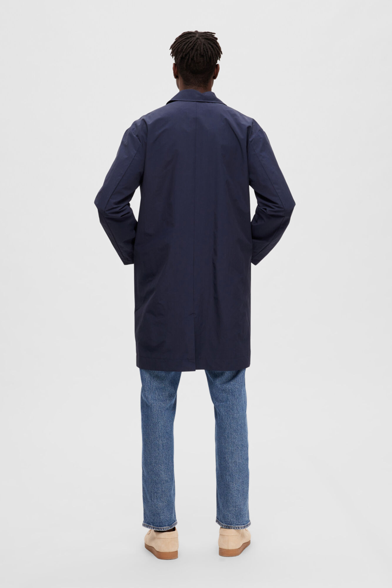 Gabardine impermeável de algodão orgânico - Cinza escuro