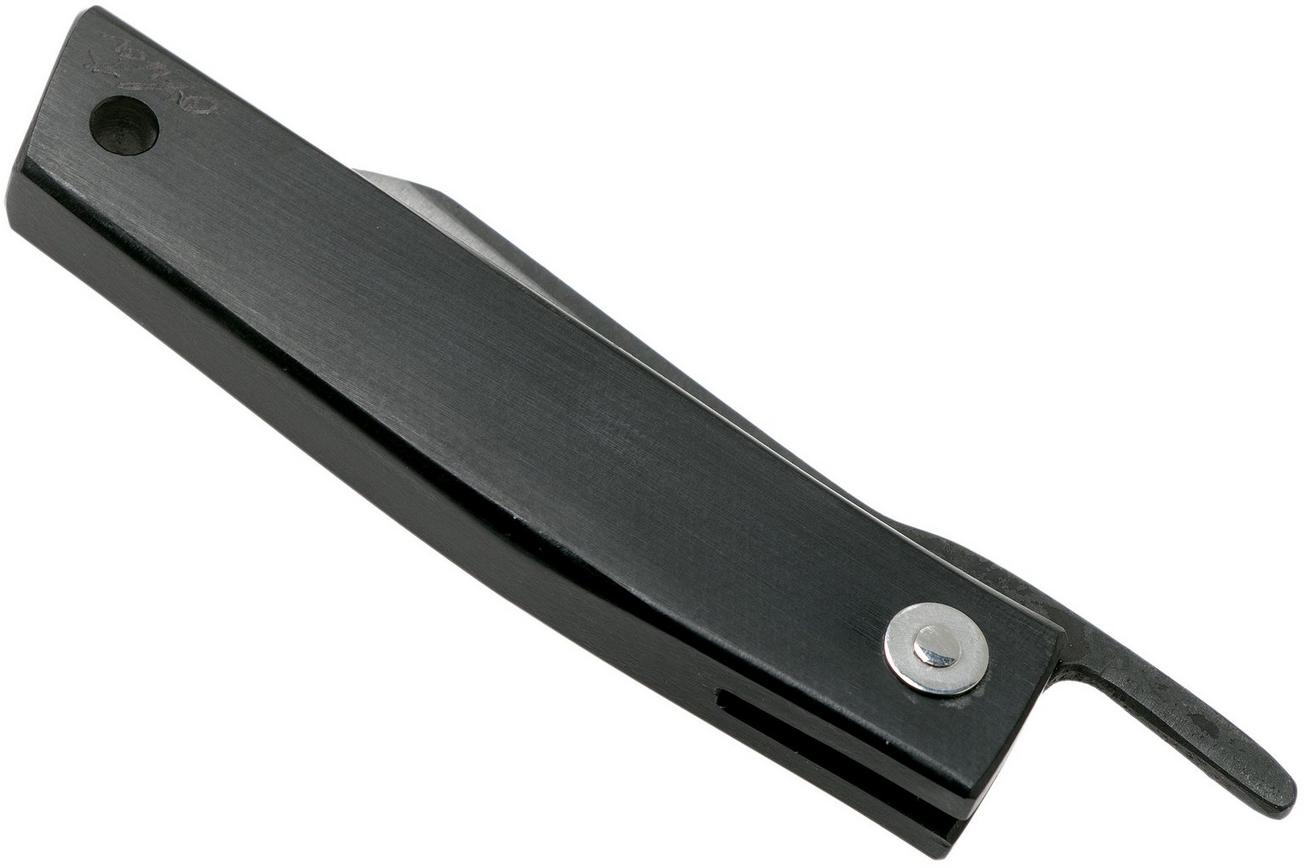Ohta FK5 Higonokami-zakmes, Black Canvas Micarta