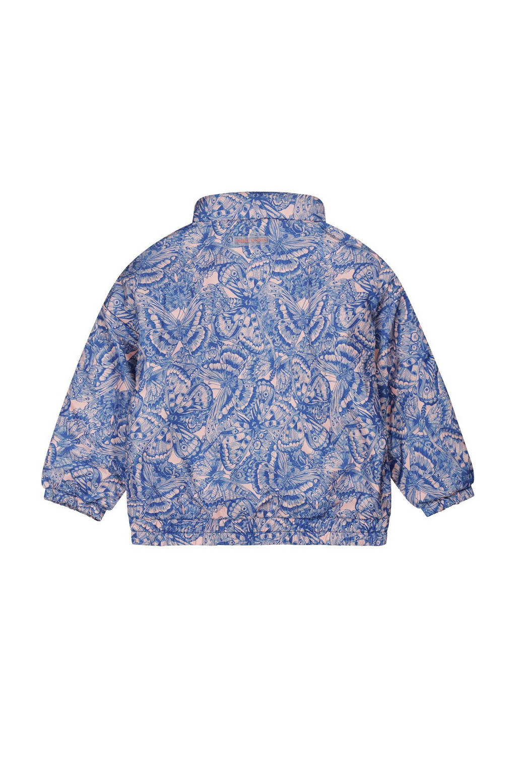 Tumble 'n Dry zomerjas Lilas met all over print blauw/lichtroze