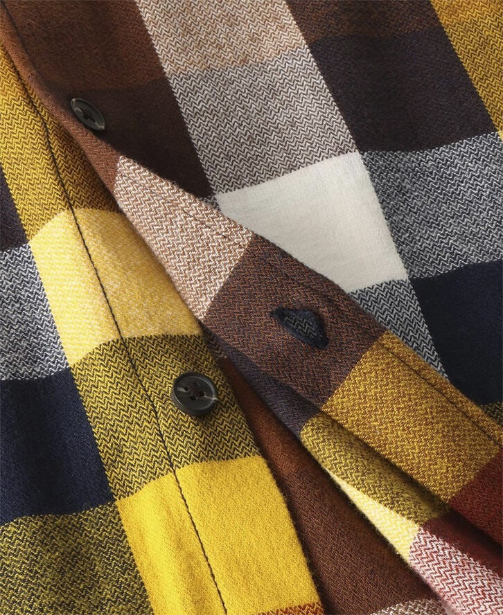 Knowledge Cotton Apparel Loose fit checked flannel shirt - GOTS/Vegan Multi check