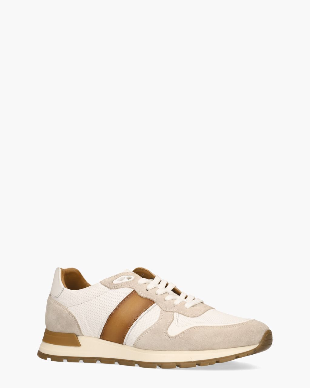 Daniel Kenneth Winay Wit/Cognac Herensneakers