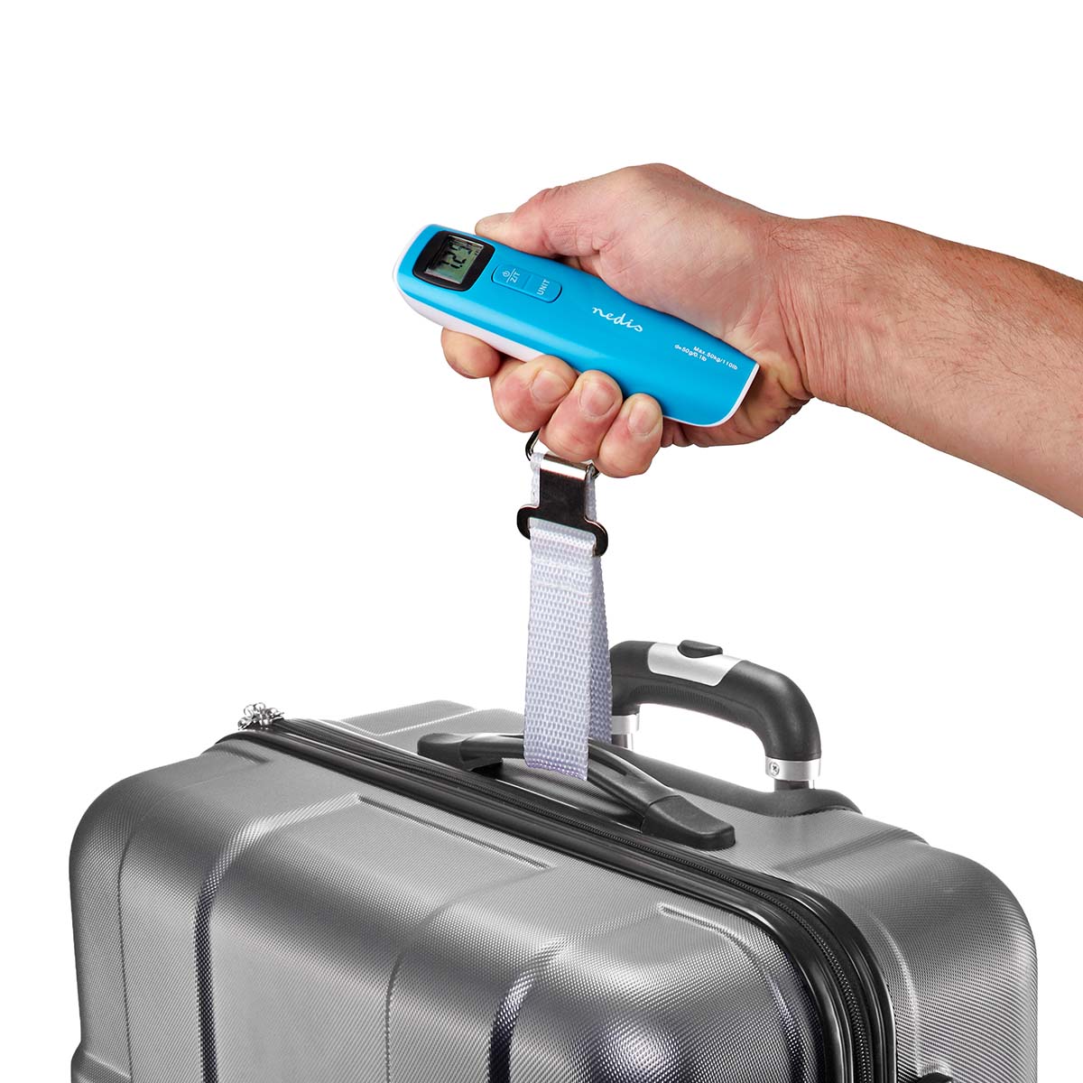 Nedis SCLU112BU digitale bagageweegschaal