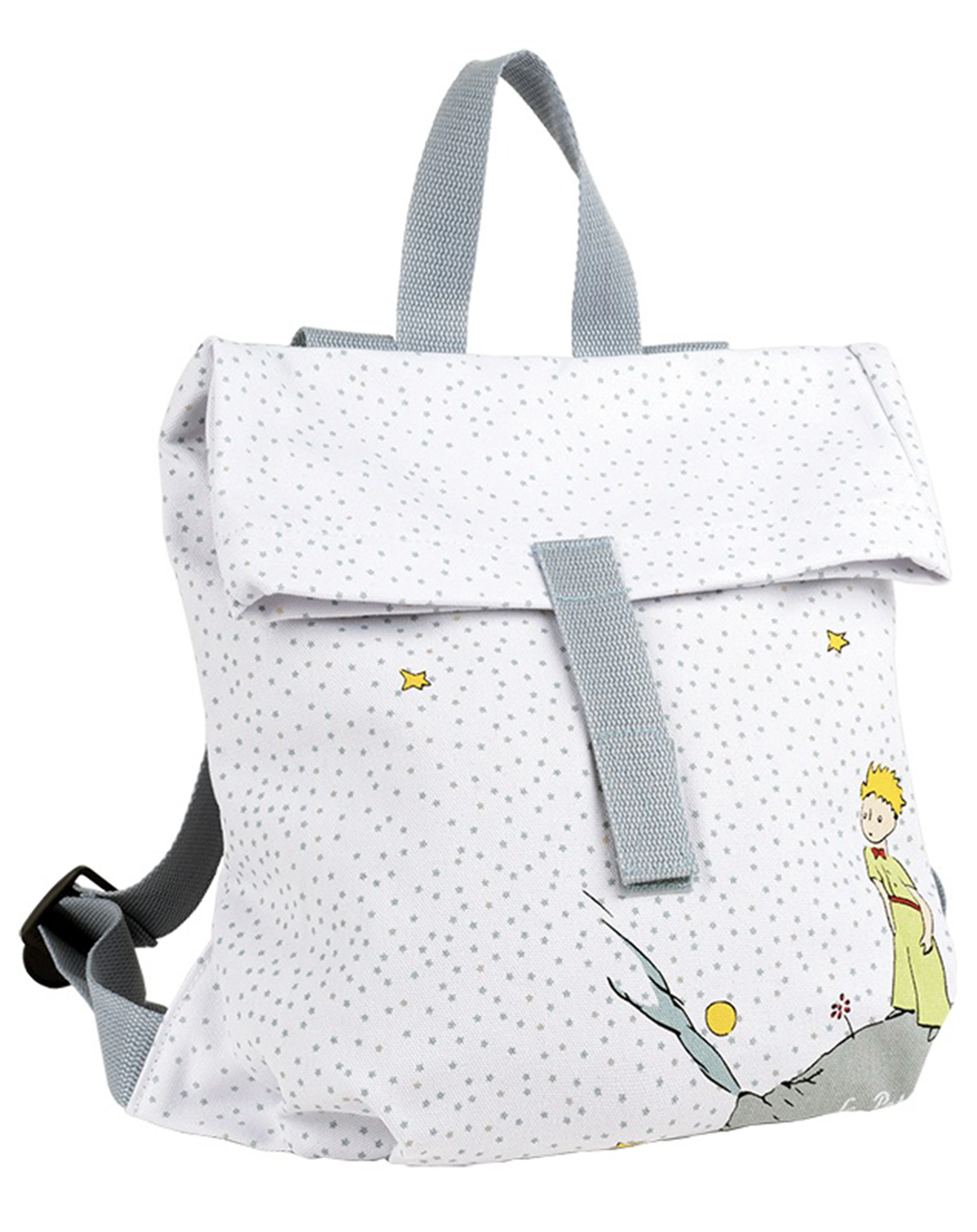 Kinderrucksack MINI-KURIER - DER KLEINE PRINZ (30x28) in weiß