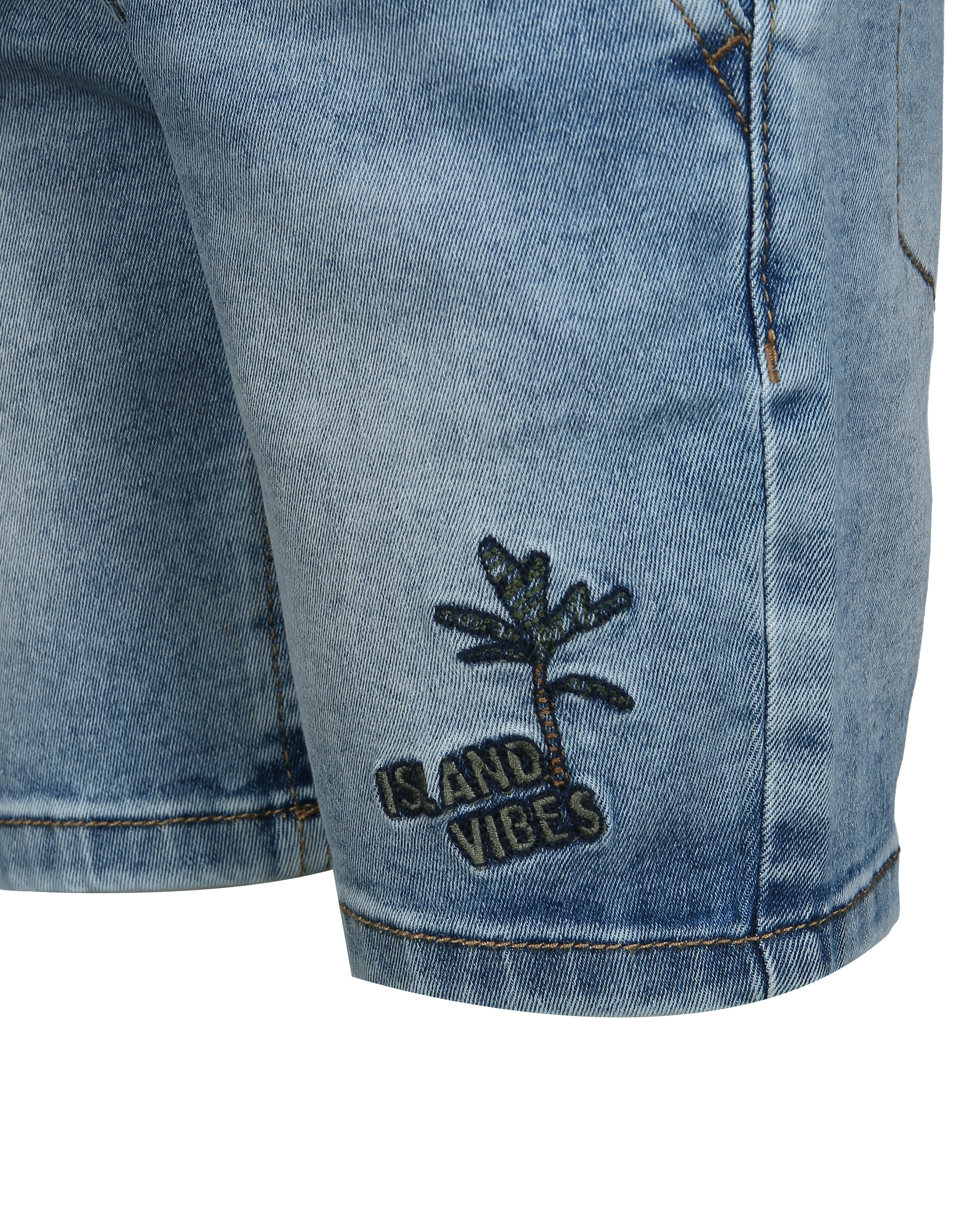 Jeans-Shorts ISLAND VIBES in hellblau