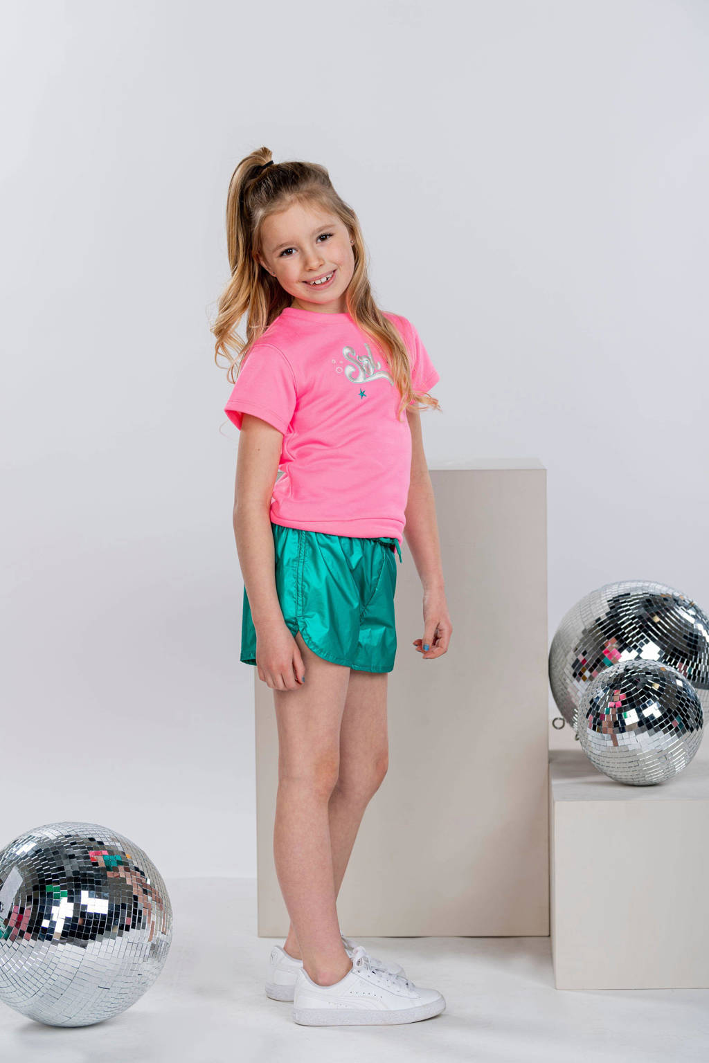 B.Nosy T-shirt met printopdruk felroze