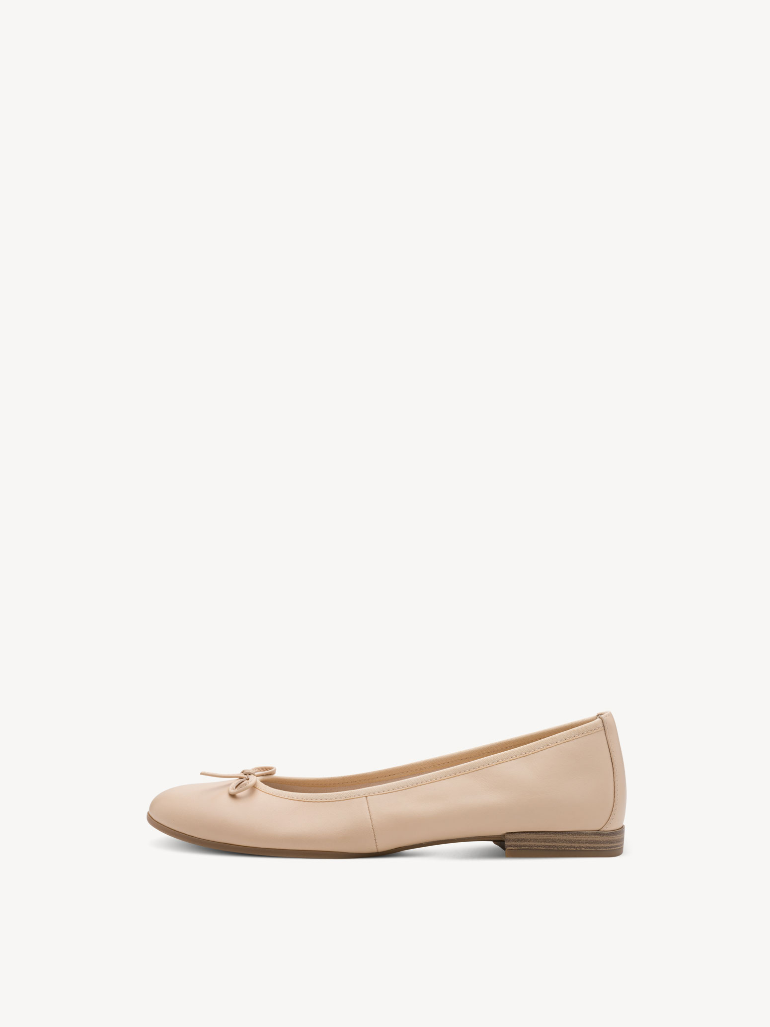 Leren Ballerina - beige