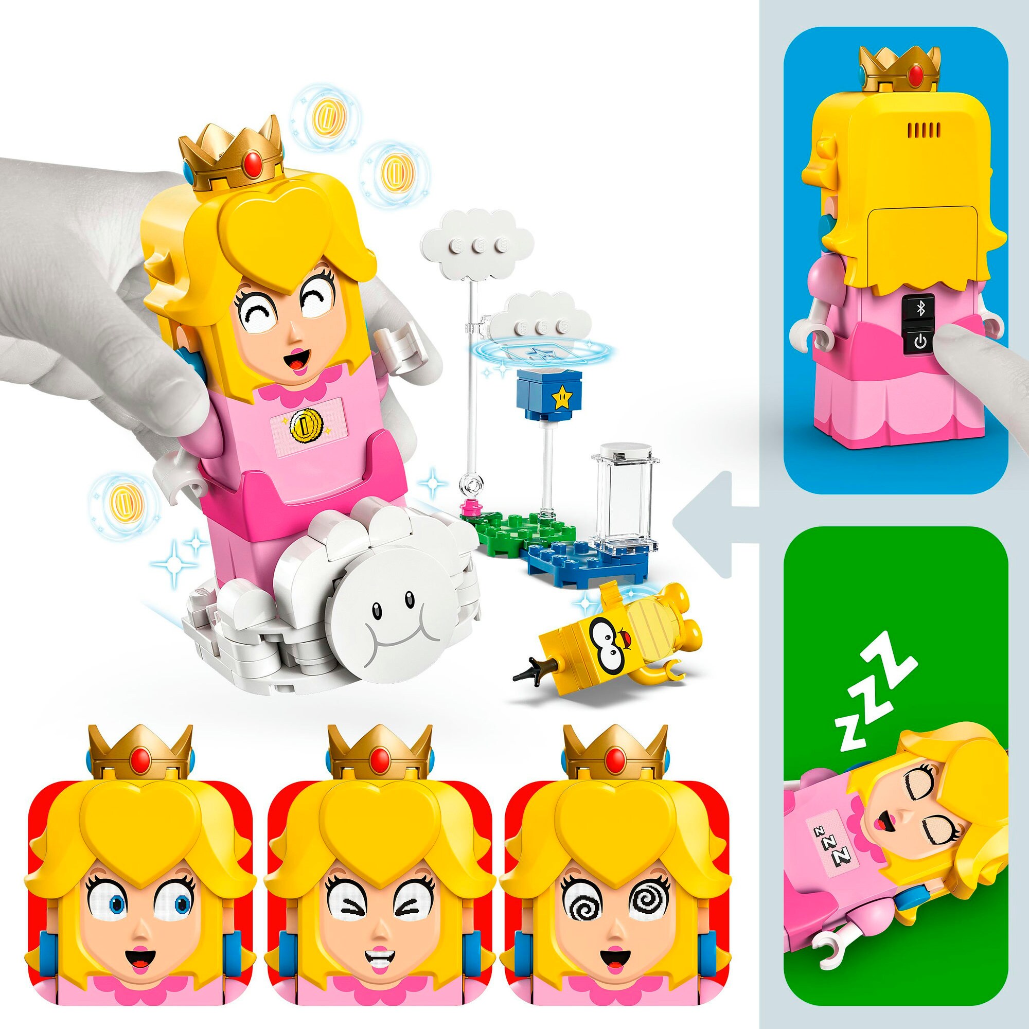 LEGO Konstruktionsspielzeug Super Mario Abenteuer mit der interaktiven LEGO Peach