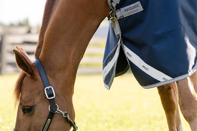 Regendeken Horseware Amigo 1200D 50gr Donkerblauw-grijs