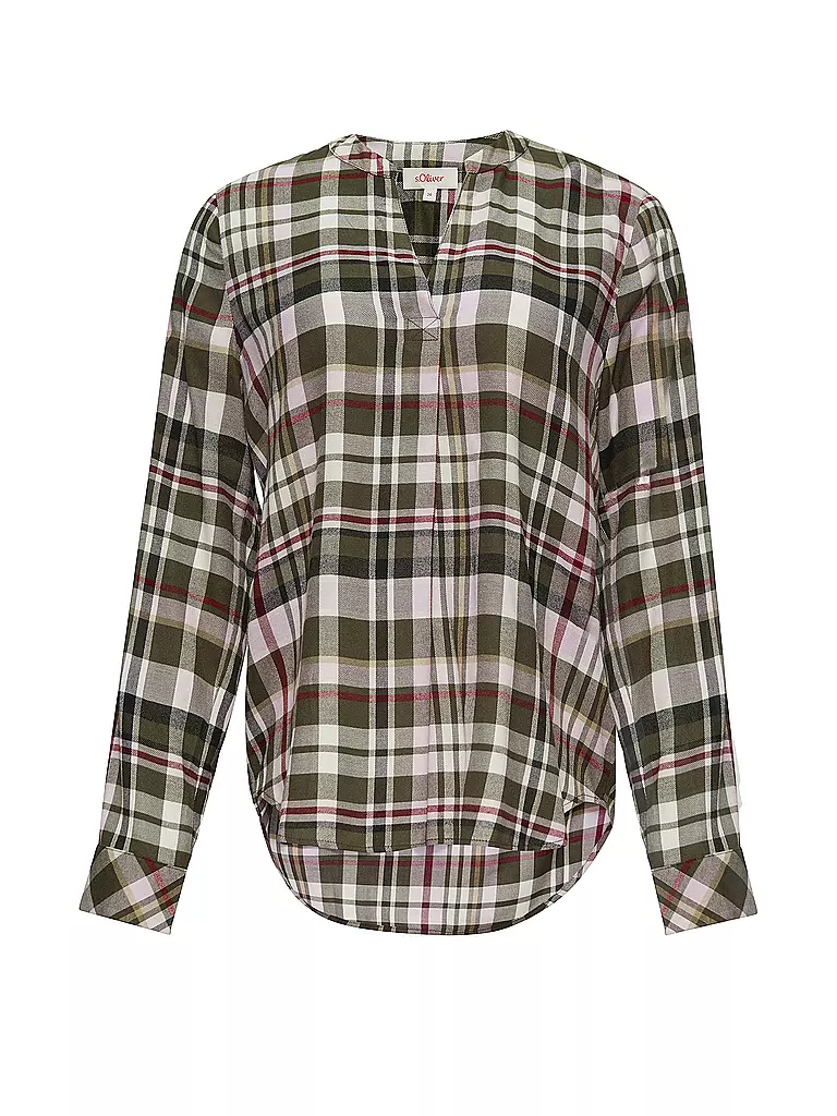 S.OLIVER Hemdbluse grün