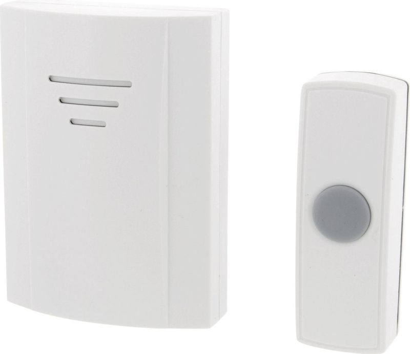 Draadloze Deurbel Set - Wit - Weersbestendig - Bereik 50 Meter