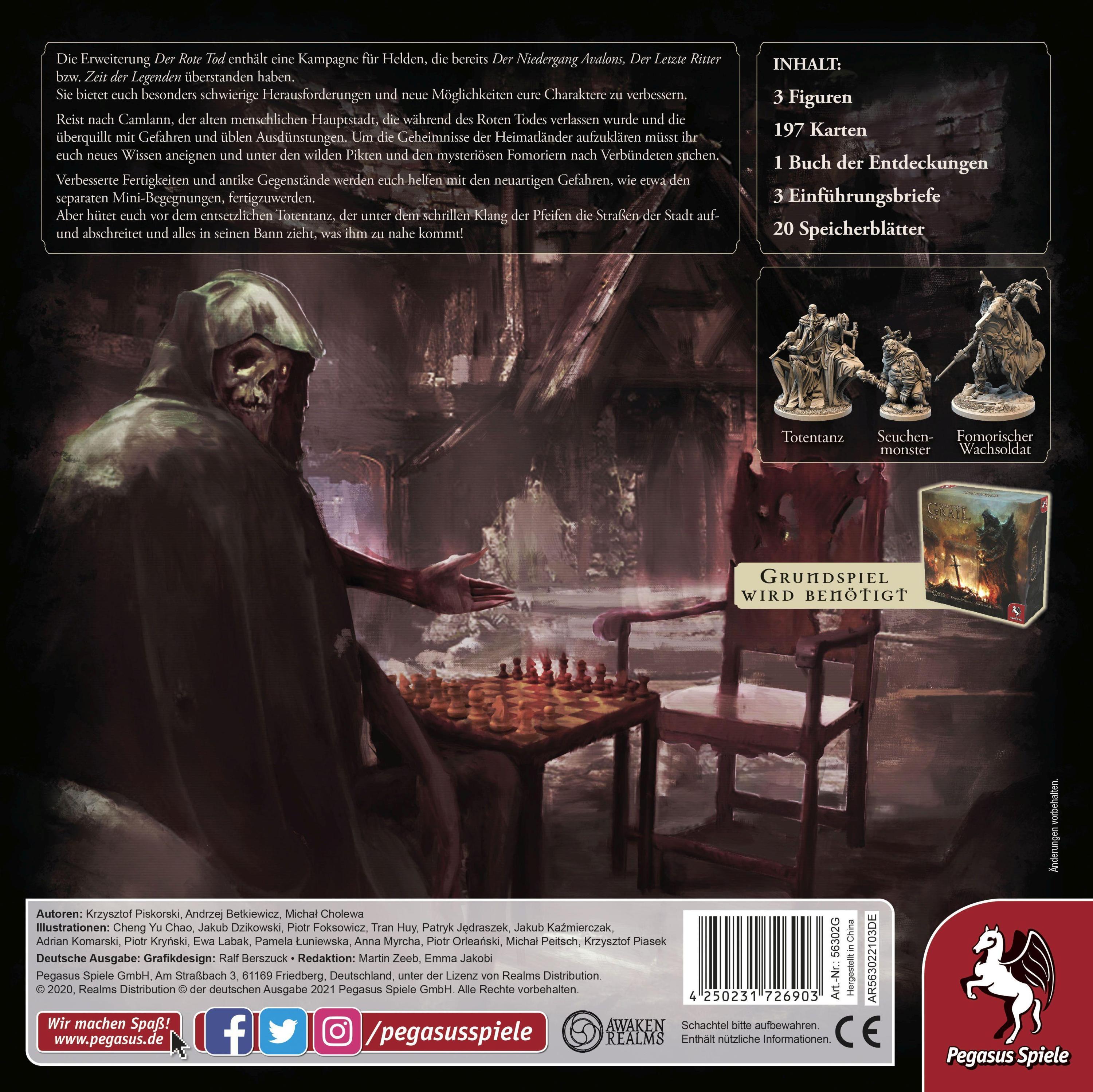 Tainted Grail: Der rote Tod (Spiel-Zubehör)