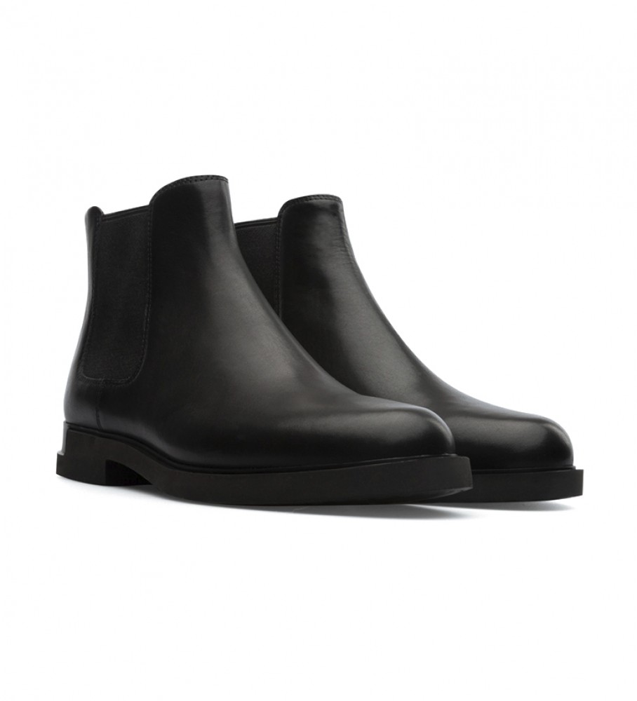 Botas de tornozelo Camper Iman em couro preto