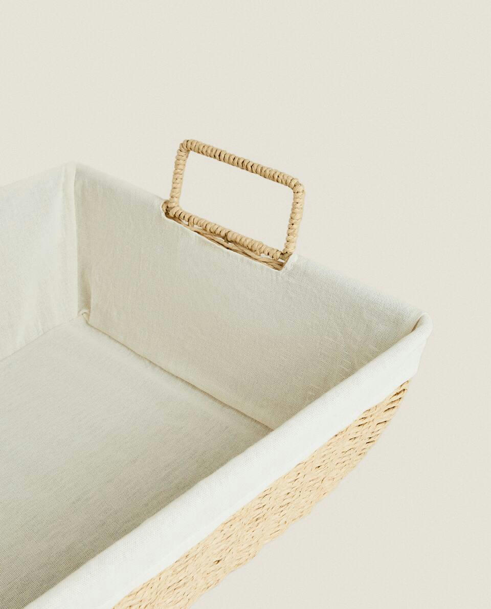 CESTO DE PASSAR ROUPA COM FORRO DE TECIDO