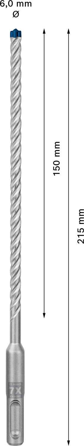Bosch 2608900161 EXPERT SDS plus-7X Hamerboor - 6x150x215mm (10st)