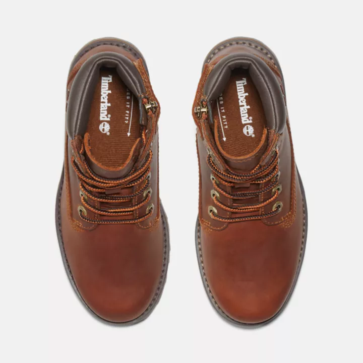 6-Inch Boot Courma Kid à zip latéral pour enfant en marron