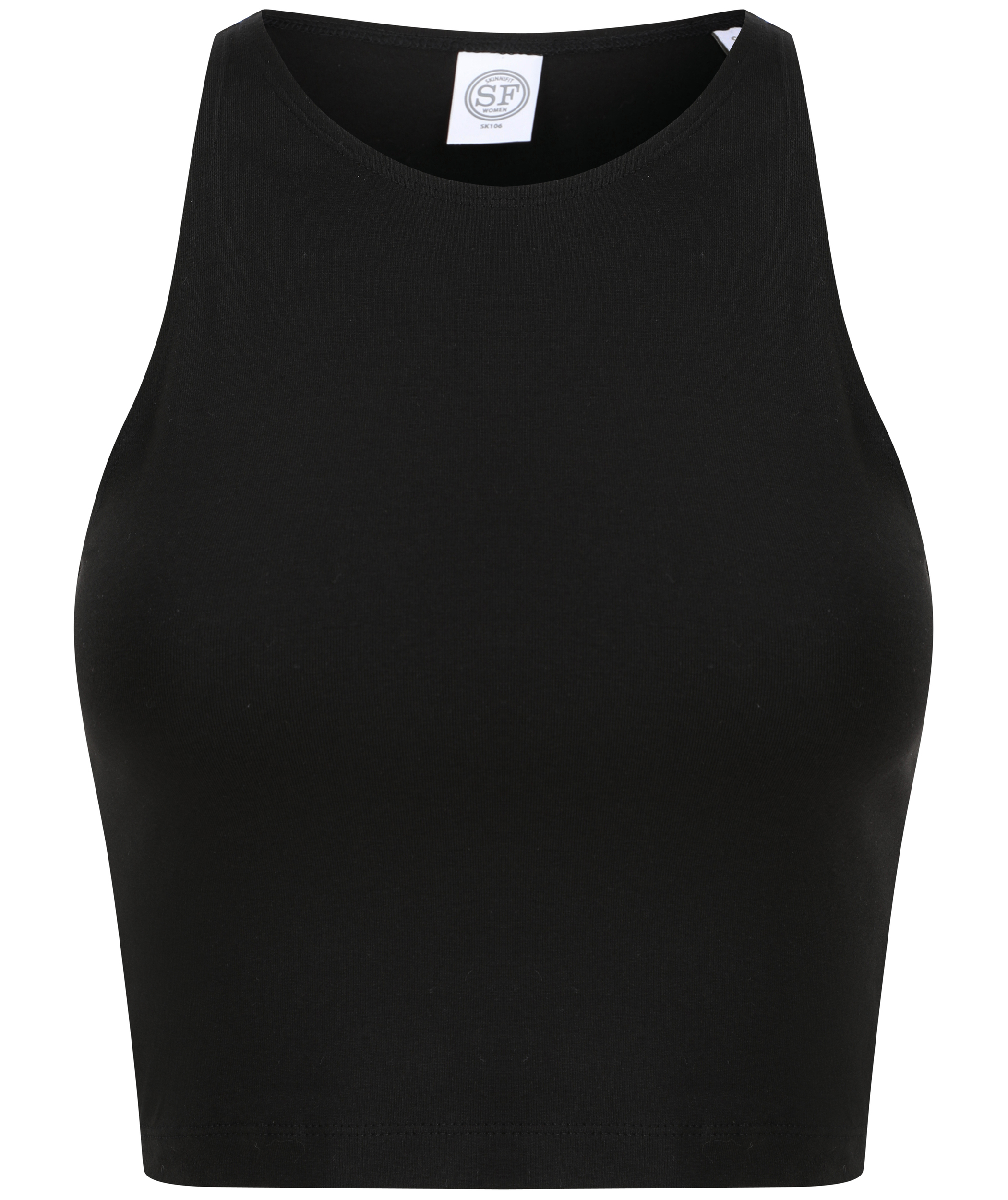 Skinnifit SK106 - Débardeur Court en Coton avec Dos Nageur